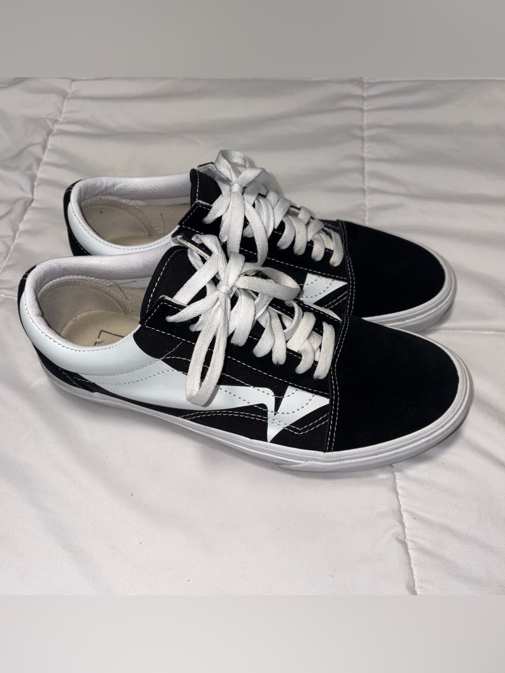 Vans Old Skool Warp Shoes Men’s Size 10 Black White